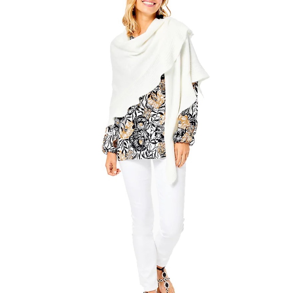 Lilly Pulitzer White Zaynie Wrap New With Tag!